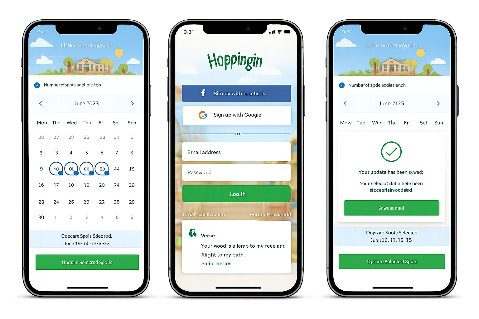 Childcare booking and daycare management software platform